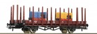 76771 Roco Flat car loaded with 2 Narrow gauge locomotives